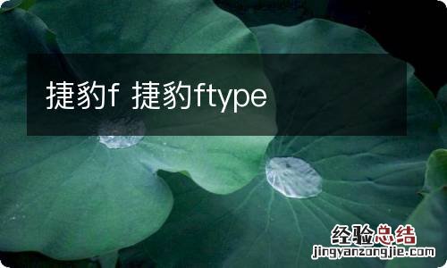 捷豹f 捷豹ftype