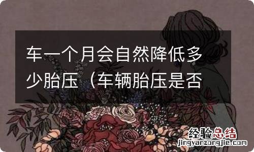 车辆胎压是否会自然减 车一个月会自然降低多少胎压