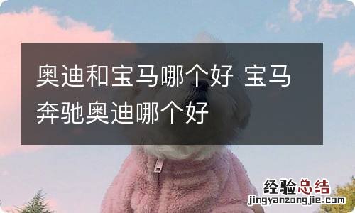 奥迪和宝马哪个好 宝马奔驰奥迪哪个好