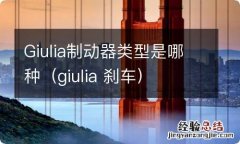 giulia 刹车 Giulia制动器类型是哪种