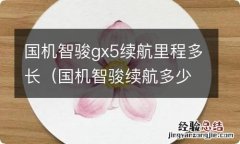 国机智骏续航多少 国机智骏gx5续航里程多长