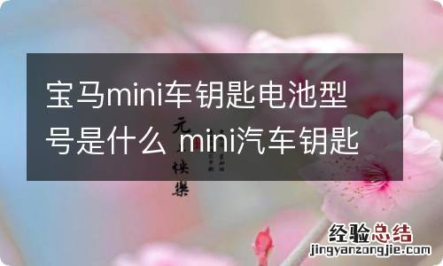 宝马mini车钥匙电池型号是什么 mini汽车钥匙电池型号