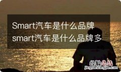 Smart汽车是什么品牌 smart汽车是什么品牌多少钱