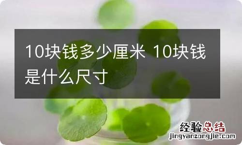 10块钱多少厘米 10块钱是什么尺寸