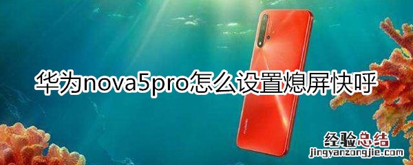 华为nova5pro怎么设置熄屏快呼