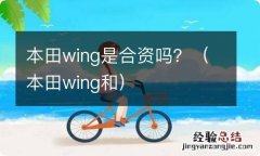 本田wing和 本田wing是合资吗？