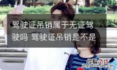 驾驶证吊销属于无证驾驶吗 驾驶证吊销是不是无证驾驶