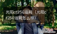 光阳ct250油耗怎么样 光阳ct250油耗