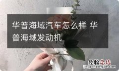 华普海域汽车怎么样 华普海域发动机