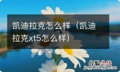 凯迪拉克xt5怎么样 凯迪拉克怎么样