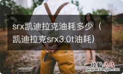 凯迪拉克srx3.0t油耗 srx凯迪拉克油耗多少