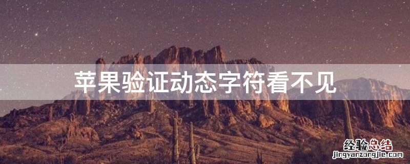 iPhone验证动态字符看不见