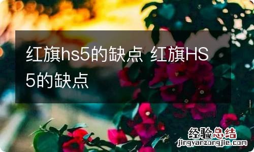 红旗hs5的缺点 红旗HS5的缺点