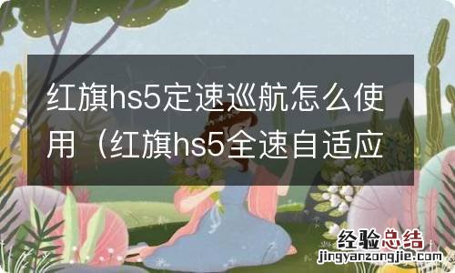 红旗hs5全速自适应巡航演示 红旗hs5定速巡航怎么使用