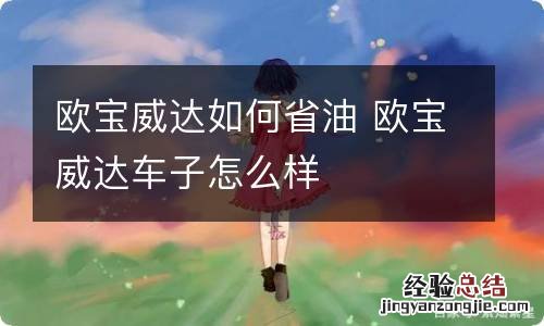 欧宝威达如何省油 欧宝威达车子怎么样