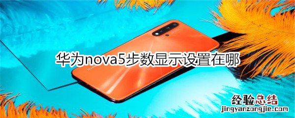 华为nova5步数显示设置在哪