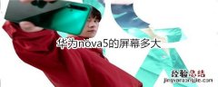 华为nova5的屏幕多大