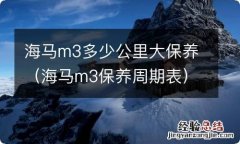 海马m3保养周期表 海马m3多少公里大保养