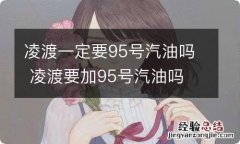 凌渡一定要95号汽油吗 凌渡要加95号汽油吗