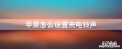 iPhone怎么设置来电铃声 iphone怎么设置来电铃声闪光灯