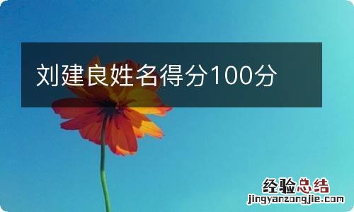 刘建良姓名得分100分