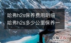 哈弗h2s保养费用明细 哈弗h2s多少公里保养一次