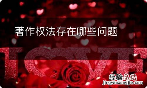 著作权法存在哪些问题