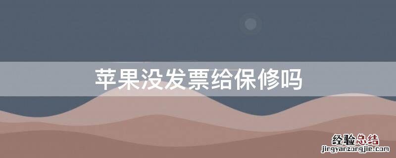 iPhone没发票给保修吗 官网买的iphone没发票给保修吗