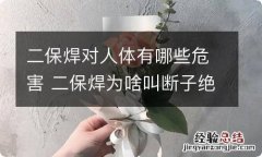 二保焊对人体有哪些危害 二保焊为啥叫断子绝孙电焊