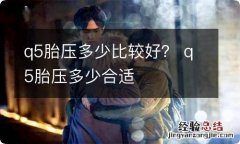 q5胎压多少比较好？ q5胎压多少合适