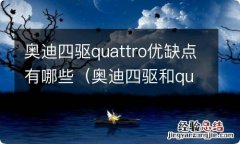 奥迪四驱和quattro有什么不同 奥迪四驱quattro优缺点有哪些