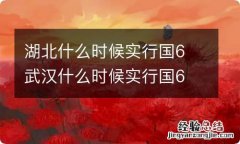 湖北什么时候实行国6 武汉什么时候实行国6