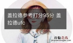 盖拉德参考打分95分 盖拉德ufc