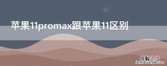 iphone11promax和iphone12的区别 iPhone11promax跟iPhone11区别