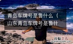 山东青岛车牌号是鲁什么 青岛车牌号是鲁什么