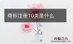 商标注册10类是什么