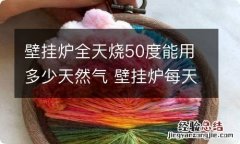 壁挂炉全天烧50度能用多少天然气 壁挂炉每天烧多少天然气