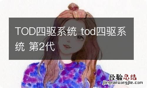 TOD四驱系统 tod四驱系统 第2代