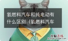 氢燃料汽车和纯电动汽车哪里不一样 氢燃料汽车和纯电动有什么区别