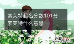 索芙特起名分数101分 索芙特什么意思