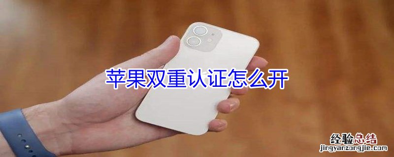 iPhone双重认证怎么开