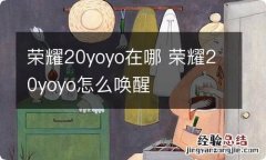 荣耀20yoyo在哪 荣耀20yoyo怎么唤醒