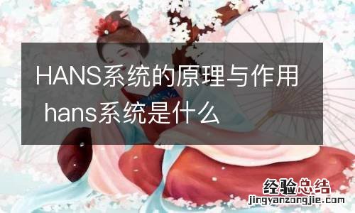 HANS系统的原理与作用 hans系统是什么