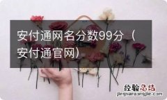 安付通官网 安付通网名分数99分