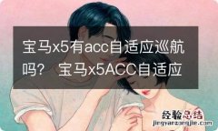 宝马x5有acc自适应巡航吗？ 宝马x5ACC自适应巡航