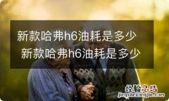 新款哈弗h6油耗是多少 新款哈弗h6油耗是多少钱