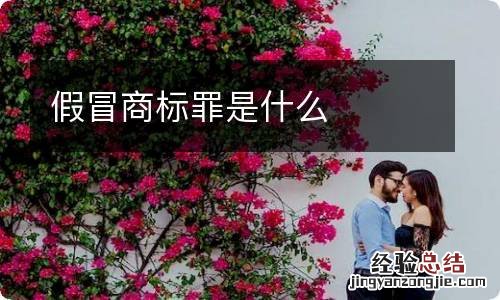 假冒商标罪是什么