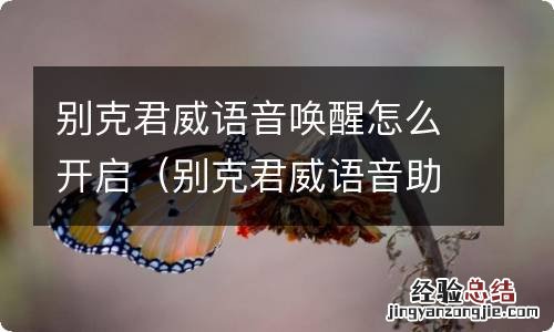 别克君威语音助手怎么唤醒 别克君威语音唤醒怎么开启