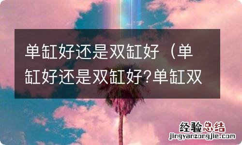 单缸好还是双缸好?单缸双缸介绍图 单缸好还是双缸好