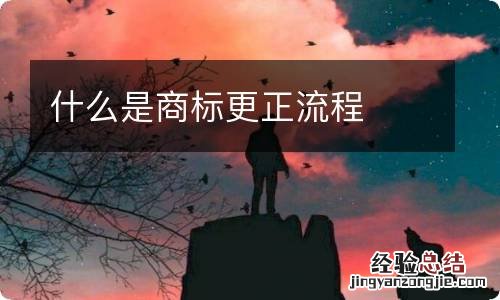 什么是商标更正流程